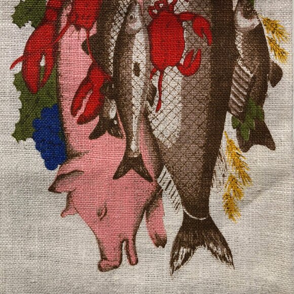 set 2 vintage linen towel Christiana Campbell’s Tavern Good Eating Williamsburg - Picture 6 of 11